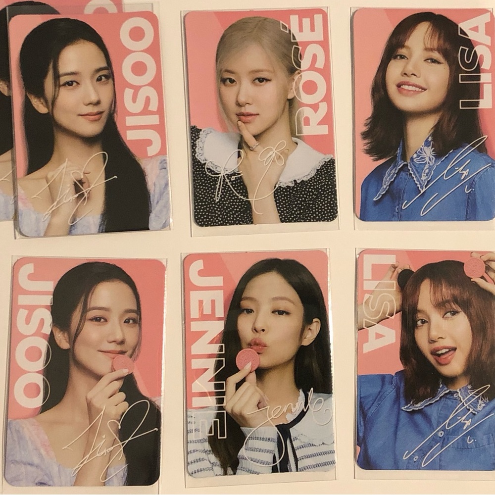 BLACKPINK OREO PHOTOCARD JENNIE LISA ROSÉ JISOO
